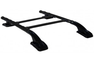 Omtec Μπάρες Οροφής Toyota Hilux 2006-2015 / Hilux 2015+ Αλουμινίου SH Μαύρες (Σετ χωρίς πόδια)