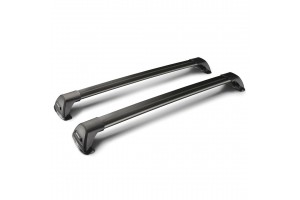 Yakima Μπάρες Οροφής με Κλειδαριά Whispbar Flush 90cm Αλουμινίου Μαύρο 2τμχ