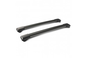 Μπαρες Οροφης Αλουμινιου Μαυρη Rail Bar Standard 85cm 2ΤΕΜ. Με Κλειδι