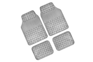 Lampa Σετ Πατάκια Universal 4τμχ από Λάστιχο Chrome-Carbon