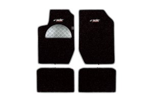 Πατακια Μοκετα Inox TYPE-C Μαυρα Με Inox