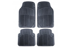 Simoni Racing Πατακια Λαστιχο Rubber Mats Μαυρα Σετ 4ΤΕΜ.