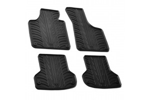 Μαρκε Πατακια Σε Σκαφη Λαστιχο Για Audi A3 Cabrio 3D / Sportback 5D 5/2003-10/2012 Sumisura Σε Μαυρο Χρωμα Me Κουμπωματα Lampa - 4 ΤΕΜ.