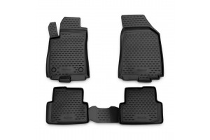 Novline Πατάκια Λάστιχο {Καουτσούκ} Μαρκέ Για Citroen C4 2011+ 4ΤΕΜ. CARCRN10035HG/NV