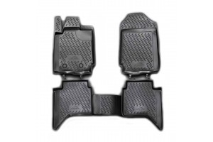 Novline Σετ Πατάκια Σκαφάκι 4τμχ από Λάστιχο για Ford Ranger 4D 2011+