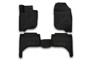 Novline Mitsubishi L200 4D 2015>  Πατακια Μαρκε Λαστιχο Σκαφακια (ΜΑΥΡΟ) -  4ΤΕΜ.