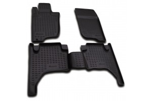 Novline Σετ Πατάκια 4τμχ από Λάστιχο για Mitsubishi L200 IV 2005-2015