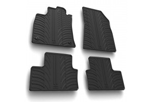 Μαρκε Πατακια Σε Σκαφη Λαστιχο Για Renault Clio V 5D 08/2019+ Sumisura Σε Μαυρο Χρωμα Me Κουμπωματα Lampa - 4 ΤΕΜ.