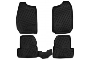 Novline Suzuki Jimny 3D 2001> Πατακια Μαρκε Λαστιχο Σκαφακια (ΜΑΥΡΟ) -  4ΤΕΜ.