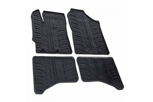 Μαρκε Πατακια Σε Σκαφη Λαστιχο Για Toyota Yaris Mono Υβριδικο 3D / 5D 10/2011-12/2020 Sumisura Σε Μαυρο Χρωμα Me Κουμπωματα Lampa - 4 ΤΕΜ.