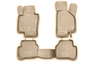 Novline Σετ Πατάκια Σκαφάκια 4τμχ από Λάστιχο για Volkswagen Passat B5 1996-2005