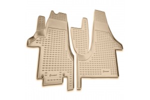 Μαρκε Πατακια Σε Σκαφη Tpe Λαστιχο Για Vw Transporter 2004+ΣΕ Μπεζ Χρωμα Novline - 2 ΤΕΜ.