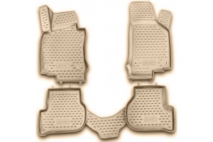 Novline Σετ Πατάκια 4τμχ από Λάστιχο VW Golf