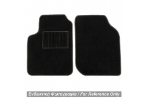 Mercedes Smart 450 1998>2006 Πατακια Μαρκε Μοκετα Μαυρο Με Γκρι Ρελι Race Axion - 2 ΤΕΜ.