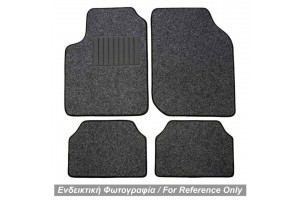 Μαρκε Πατακια Μοκετα Για Toyota Rav 4 1997-2004 (ΓΚΡΙ Με Μαυρο ΡΕΛΙ) - 4 ΤΕΜ.