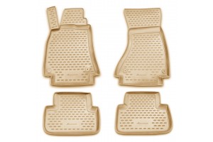 Novline Σετ Πατάκια Σκαφάκια 4τμχ από Λάστιχο για Audi A4 B8 2007-2015