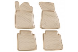 Audi A8 Long 2002-2009 | 4ΤΕΜ. Πατάκια(σκαφάκια) Μπεζ από Tpe Μαρκέ