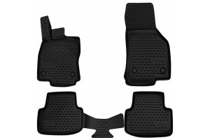 Novline Σετ Πατάκια 4τμχ από Λάστιχο Audi A3 2012-2016