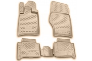 Novline Σετ Πατάκια Σκαφάκια 4τμχ από Λάστιχο για Audi Q7 2005-2014