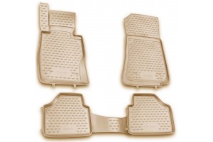 Novline Σετ Πατάκια Σκαφάκια 4τμχ από Λάστιχο για BMW X1 2009-2015