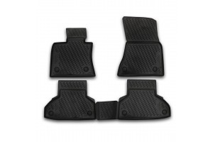 Novline Σετ Πατάκια Σκαφάκια 4τμχ από Λάστιχο για BMW X6 F16 2014