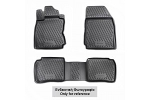 Novline Σετ Πατάκια Σκαφάκια 4τμχ από Λάστιχο για BMW X5 2006-2013