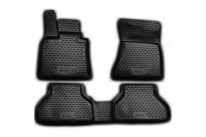 Novline Σετ Πατάκια Σκαφάκια 4τμχ από Λάστιχο για BMW X6 2008-2014