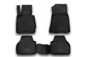 Novline Σετ Πατάκια Σκαφάκι 4τμχ από Λάστιχο για BMW X3 F25 2010+