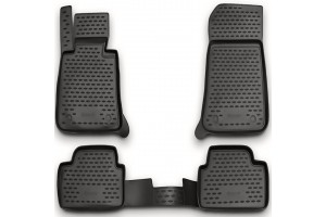 Novline Σετ Πατάκια 4τμχ από Λάστιχο για Bmw Σειρά 1 2004-2011