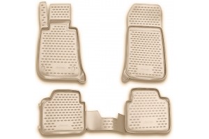 Novline Σετ Πατάκια Σκαφάκια 4τμχ από Λάστιχο για BMW Σειρά 3 E91 2007