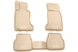 Novline Σετ Πατάκια Σκαφάκια 4τμχ από Λάστιχο για BMW Σειρά 5 2002-2009