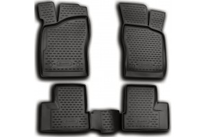 Novline Σετ Πατάκια 4τμχ από Λάστιχο για Daewoo Nexia 2008+