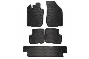 DACIA LOGAN MCV (7ΘΕΣΙΟ) 2009+ ΠΑΤ.ΜΑΡΚ.ΛΑΣΤΙΧΟ ΣΚΑΦΑΚΙΑ (ΜΑΥΡΟ) - 5 ΤΕΜ.