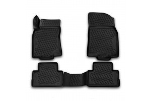 Fiat 500X 2014+ 4ΤΕΜ. Πατάκια {Σκαφάκια} Λάστιχο {Καουτσούκ} Μαρκέ