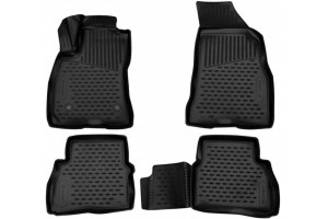 Μαρκε Πατακια Σε Σκαφη Tpe Λαστιχο Για Fiat Doblo Van 2010+NOVLINE Μαυρο - 4 ΤΕΜ.