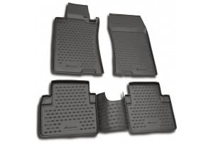 Novline Σετ Πατάκια Σκαφάκι 4τμχ από Λάστιχο για Honda Accord