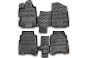 Novline Σετ Πατάκια 4τμχ από Λάστιχο για Honda FR-V 2007+