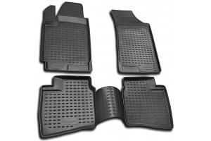 Novline Πατάκια Λάστιχο {Καουτσούκ} Μαρκέ Για Hyundai Elantra 2007+ 4ΤΕΜ. NLC.20.21.211/NV