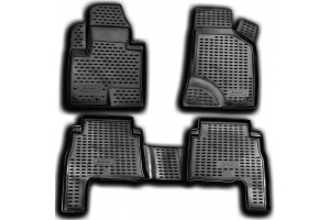 Novline Σετ Πατάκια Σκαφάκι 4τμχ από Λάστιχο για Hyundai Santa Fe