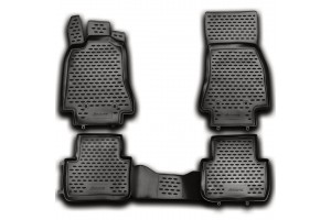 Jaguar XF 03/08+  Πατάκια {Σκαφάκια} Λάστιχο {Καουτσούκ} Μαρκέ