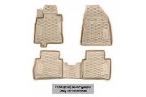 Novline Σετ Πατάκια Σκαφάκια 4τμχ από Λάστιχο για Jeep Grand Cherokee 2014