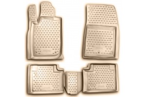 Novline Σετ Πατάκια Σκαφάκια 4τμχ από Λάστιχο για Jeep Grand Cherokee 2011-2013