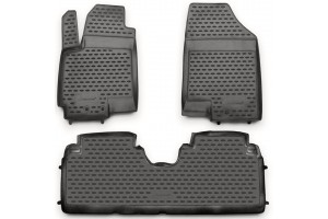 Novline Σετ Πατάκια Σκαφάκια 4τμχ από Λάστιχο για Kia Venga 02/10+