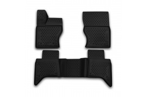 Novline Σετ Πατάκια Σκαφάκια 4τμχ από Λάστιχο για Land Rover Range Rover 2015