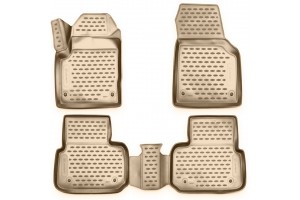 Novline Σετ Πατάκια Σκαφάκια 4τμχ από Λάστιχο για Land Rover Discovery Sport 2014