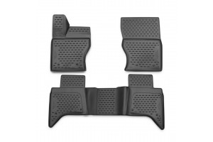 Novline Σετ Πατάκια Σκαφάκια 4τμχ από Λάστιχο για Land Rover Range Rover 2015+