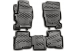 Μαρκε Πατακια Σε Σκαφη Tpe Λαστιχο Για Land Rover Discovery 4 09/2009-2016ΣΕ Ανθρακι Σκουρο Γκρι Χρωμα Novline - 4 ΤΕΜ.