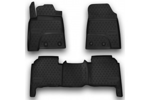 Novline Σετ Πατάκια 4τμχ από Λάστιχο για Lexus LX570 7θέσιο 2012+