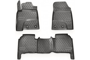 Novline Σετ Πατάκια 4τμχ από Λάστιχο για Lexus LX570 7θέσιο 2012+