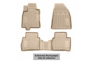 Novline Σετ Πατάκια Σκαφάκια 4τμχ από Λάστιχο για Mercedes-Benz GLA 2015+